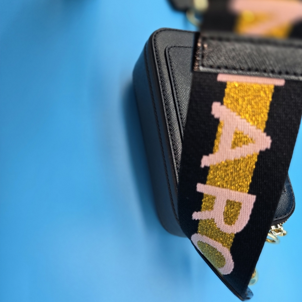 Marc Jacobs Black Bag with Gold and Pink Strap - Picture 14 of 14